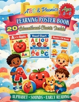 ABC & Phonics Learning Poster Book Ages 6-9: 20 Educational Charts Inside: Alphabet. Sounds. Early Reading. B0GW812HKN Book Cover