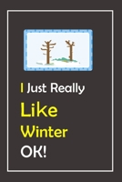 I Just Really Like Winter, OK !: Notebook And Journal Gift - 120 pages Blank Lined Journal Notebook Planner 1677127589 Book Cover