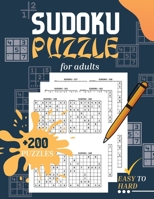 Sudoku Puzzle for Adults: Large Print Sudoku Book for Adults with 4 levels of difficulty Logic Puzzles and Brain Games For Adults 0588113271 Book Cover