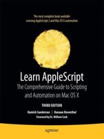 Learn AppleScript: The Comprehensive Guide to Scripting and Automation on Mac OS X (Learn B004VJ4714 Book Cover