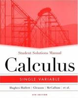 Student Solutions Manual to Accompany Calculus 0471659975 Book Cover