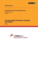 John Stuart Mills Einteilung in Quantität und Qualität 3656422559 Book Cover
