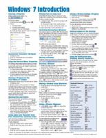 Windows 7 Quick Reference Guide (Cheat Sheet Of Instructions, Tips & Shortcuts   Laminated Card) 1936220016 Book Cover