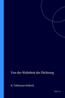 Von Der Wahrheit Der Dichtung 9062037658 Book Cover