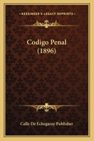 Codigo Penal (1896) 1161030204 Book Cover