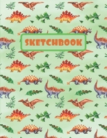 SKETCHBOOK: LARGE ANIMAL SKETCHBOOK TO DRAW IN. LARGE JOURNAL NOTEBOOK. 100 BLANK PAGES PERFECT FOR DOODLING AND SKETCHING. CREATIVE BIRTHDAY GIFT. ... ANKYLOSAURUS | STEGOSAURUS | PTERODACTYLUS. 1696441099 Book Cover