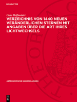 Verzeichnis Von 1440 Neuen Veränderlichen Sternen Mit Angaben Über Die Art Ihres Lichtwechsels 3112737482 Book Cover