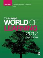 The Europa World of Learning 2012 1857436210 Book Cover