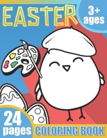 Easter: Chicks and Eggs Coloring Book 3+ Ages B08WJR1X5Z Book Cover
