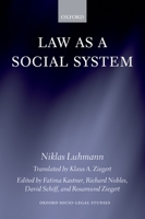 Law as a Social System 0199546126 Book Cover