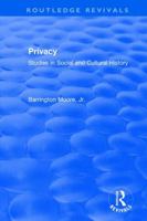Privacy: Studies in Social and Cultural History 0394538196 Book Cover