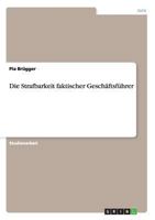 Die Strafbarkeit Faktischer Geschaftsfuhrer 3656269823 Book Cover