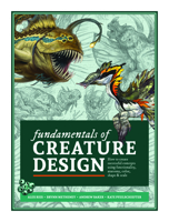 Fundamentals of Creature Design: How to Create Successful Concepts Using Functionality, Anatomy, Color, Shape & Scale 1912843129 Book Cover