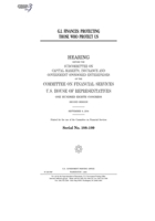 G.I. finances : protecting those who protect us B0848SNXMY Book Cover