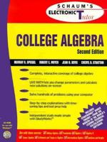 Schaum's Outline of Theory and Problems of College Algebra 0079136206 Book Cover