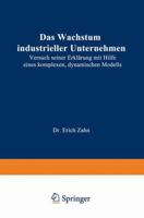 Das Wachstum Industrieller Unternehmen 3409321454 Book Cover