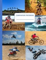 Composition Notebook: Dirt Bike Cover Wide Ruled 100 Pages Students Teachers Parents Schools 1795124989 Book Cover