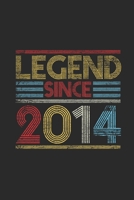 Legend Since 2014: Dotted Bullet Notebook (6 x 9 - 120 pages) Birthday Themed Notebook for Daily Journal, Diary, and Gift 1697321127 Book Cover