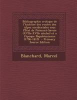 Bibliographie critique de l'histoire des routes des Alpes occidentales sous l'État de Piémont-Savoie (XVIIe-XVIIe siècles) et a l'époque Napoléonienne (1796-1815) 1289639981 Book Cover