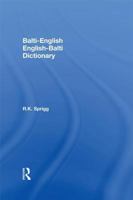 Balti-English English-Balti Dictionary 1138964336 Book Cover