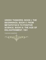 Greek Thinkers 1236860373 Book Cover