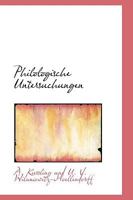 Philologische Untersuchungen 1103716492 Book Cover