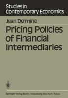 Pricing Policies Of Financial Intermediaries 3540130802 Book Cover