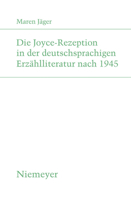 Die Joyce-Rezeption in der deutschsprachigen Erzählliteratur nach 1945 3484181893 Book Cover