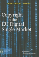 Copyright in the EU Digital Single Market 9461383312 Book Cover