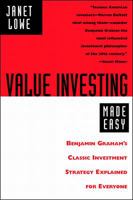 Value Investing Made Easy: Benjamin Graham's Classic Investment Strategy Explained for Everyone 0070388598 Book Cover