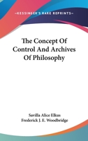 The Concept Of Control And Archives Of Philosophy 0548184364 Book Cover