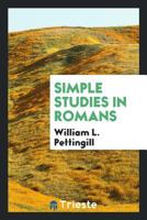 Simple Studies in Romans 0649378903 Book Cover