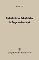 Kaufmannische Betriebslehre in Frage Und Antwort 3663126021 Book Cover