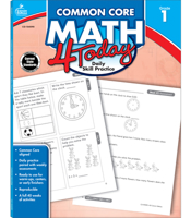 Common Core Math 4 Today, Grade 1: Daily Skill Practice 1624425992 Book Cover