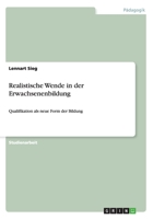 Realistische Wende in Der Erwachsenenbildung 3656634033 Book Cover