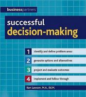 Successful Decision-Making. Ken Lawson 1847734006 Book Cover