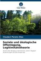 Soziale und ökologische Offenlegung, Legitimitätstheorie (German Edition) 6207854284 Book Cover