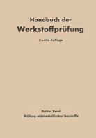 Die Prufung Nichtmetallischer Baustoffe 3662416743 Book Cover