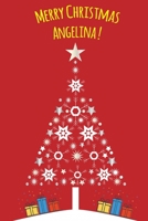 Exceptional Christmas red journal diary : a Notebook journal for Angelina - blank lined 120 pages, 6”x9” 1674394810 Book Cover