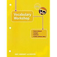 Vocabulary Workshop: Fifth Course (Elements of Language) 0030562147 Book Cover