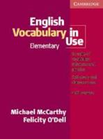 English Vocabulary In Use Elementary 1316631532 Book Cover