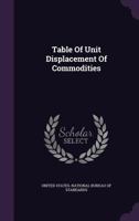 Table Of Unit Displacement Of Commodities... 1346914133 Book Cover