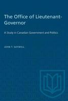 Office of Lieutenant Governor 1487582420 Book Cover