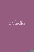 Martha: notebook with the name on the cover, elegant, discreet, official notebook for notes, dot grid notebook, B0849YM8VQ Book Cover