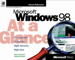 Microsoft Windows 98 at a Glance (At a Glance 1572316314 Book Cover