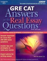 GRE CAT: Answers to the Real Essay Questions 0768911745 Book Cover