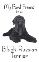 My best Friend is a Black Russian Terrier: 8 x 5 Blank lined Journal Notebook 120 College Ruled Pages 1671006321 Book Cover