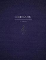 Sheet music for composition: Wide spaced. 10 staves per page. 1726630439 Book Cover