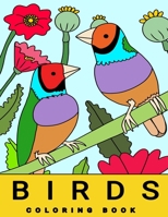 Birds. Coloring book for adults and kids: Aves B0CFZCKQSR Book Cover