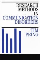 Research Methods in Communication Disorders 1861560974 Book Cover